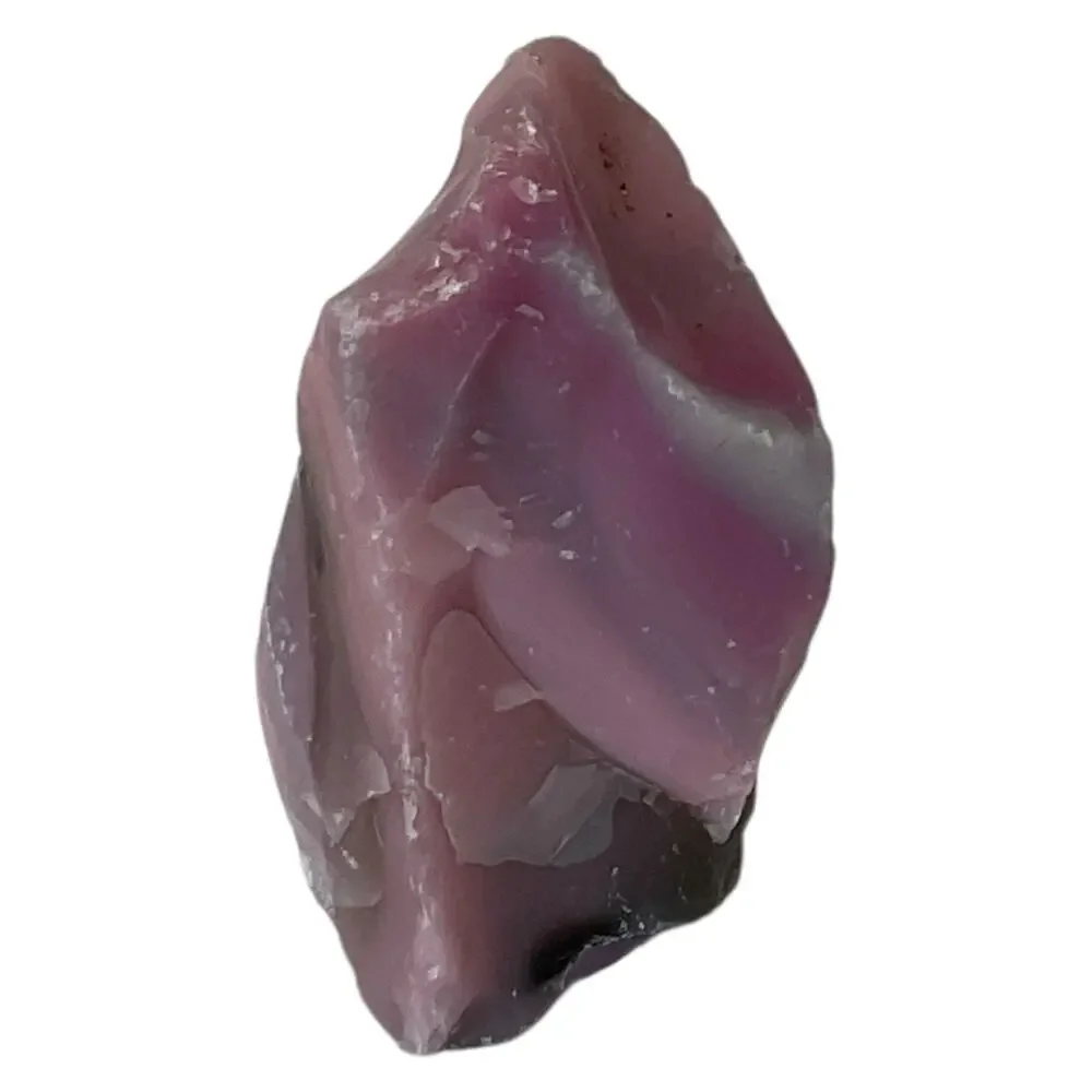 Pink Lavender Layered Art Glass Cullet Glowing‎ Manganese Slag Glass #5GL162